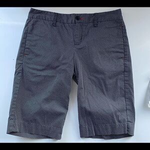 Tommy Hilfiger Black Polka Dot Bermuda Shorts